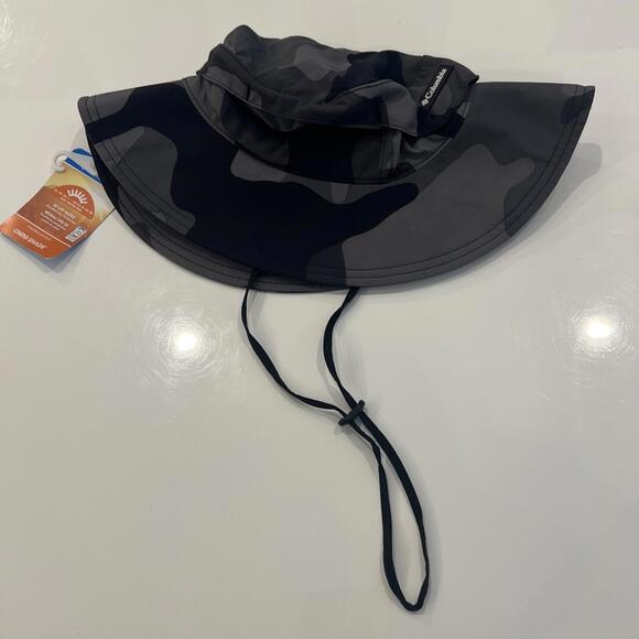 Columbia Bora Bora Printed Black Mod Camo Booney Bucket Hat Beach Cap S/M - Picture 6 of 6